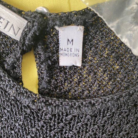 Anne Klein Mesh Sleeveless Black Top - Picture 5 of 8